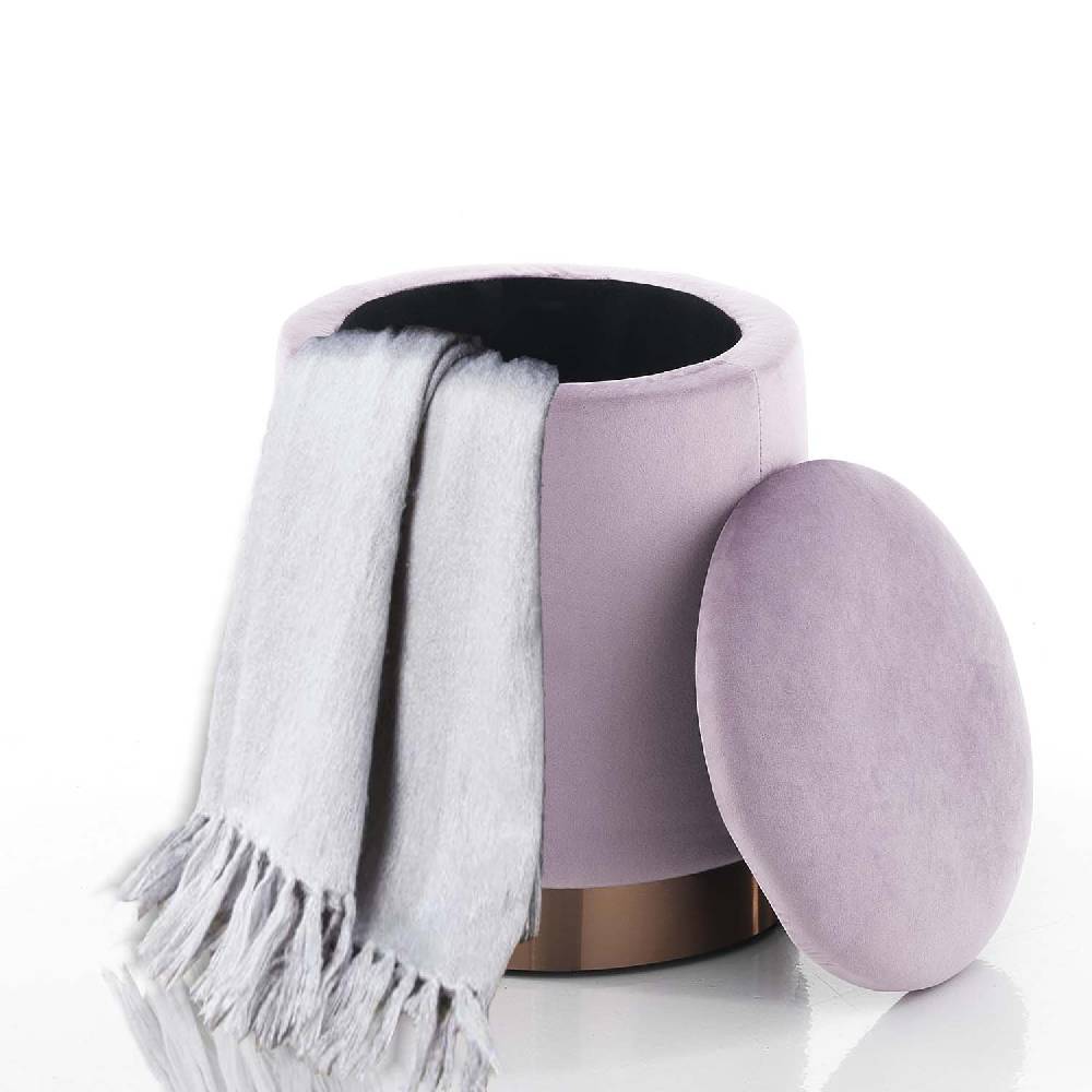 Oresteluchetta Pouf imbottito contenitore OMAHA PINKY Italia