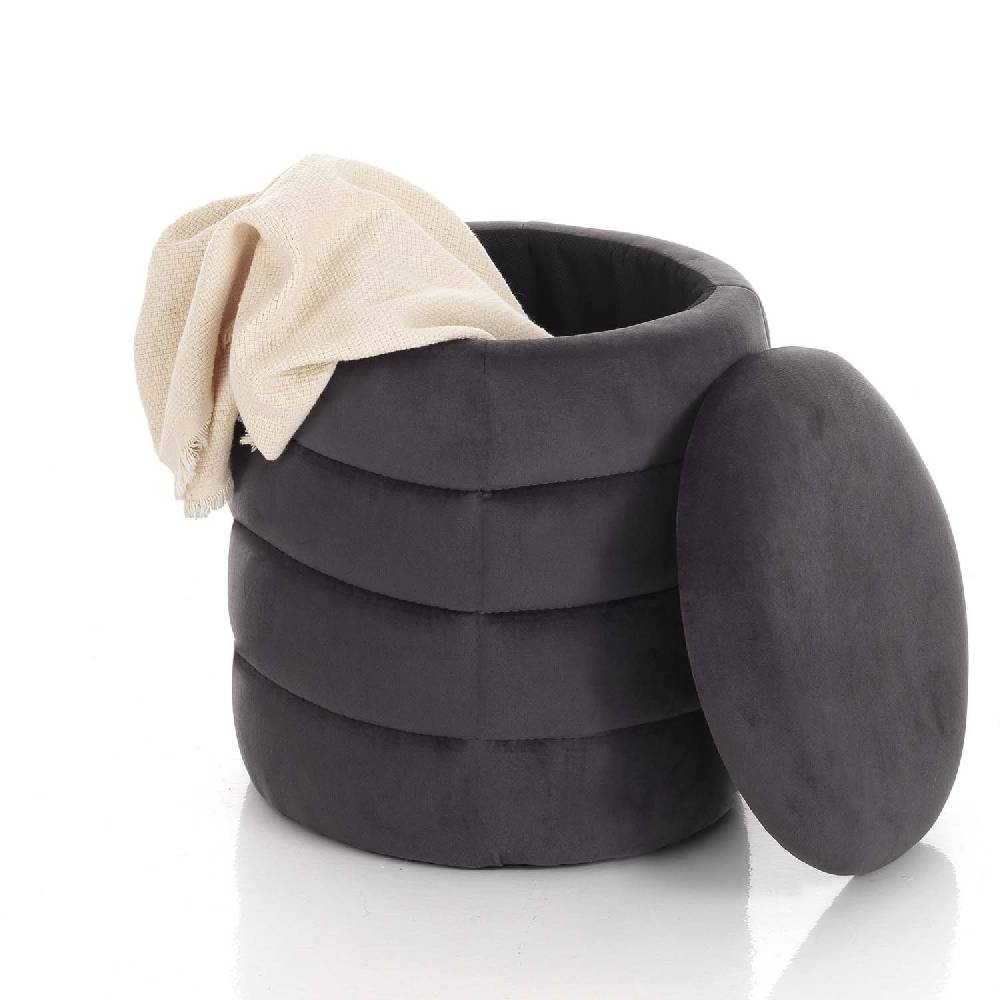 Oresteluchetta Pouf imbottito contenitore BURLEY GREY Prezzo Ridotto