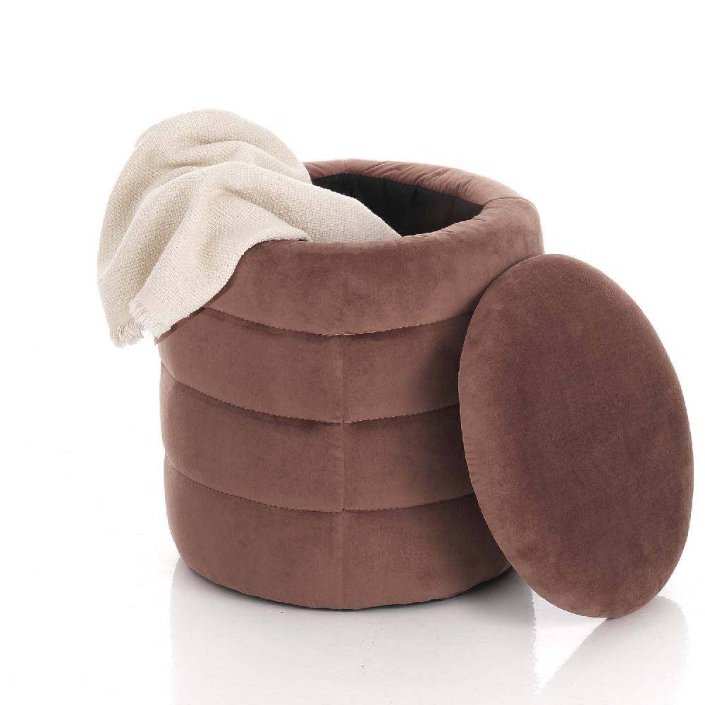 Oresteluchetta Pouf imbottito contenitore BURLEY POWDER PINK Convenienza