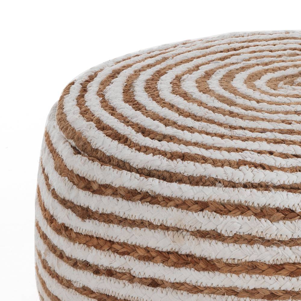 Oresteluchetta Pouf juta ROUND WHITE Online