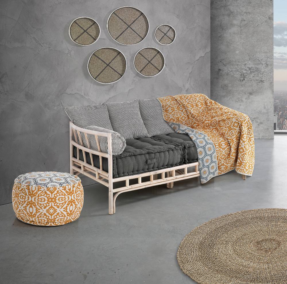 Oresteluchetta Pouf rotondo DOUBLE SUN Saldi