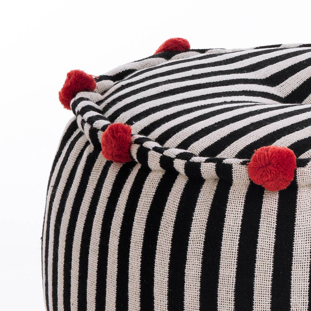 Oresteluchetta Pouf rotondo STRIPE-B CORAL Offerte