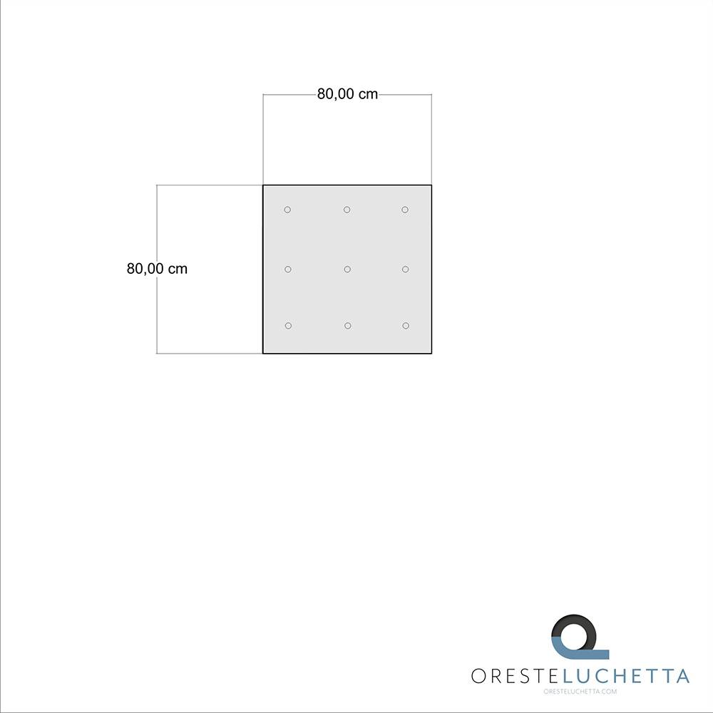 Oresteluchetta Pouf quadrato BLUE Negozio