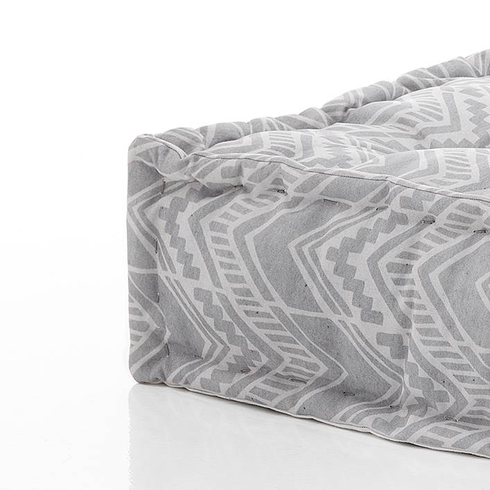 Oresteluchetta Pouf quadrato OUTDOOR IKAT GREY Moda