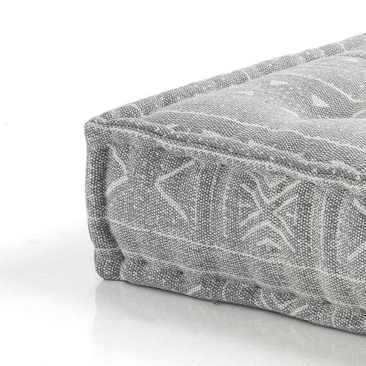 Oresteluchetta Pouf rettangolare YANTRA GREY Italia