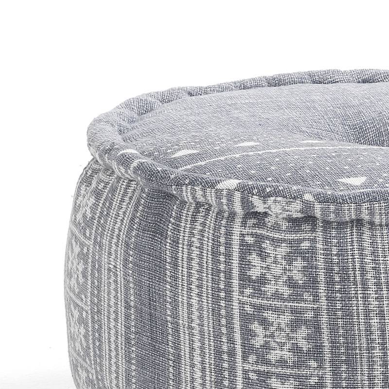Oresteluchetta Pouf rotondo YANTRA GREY Economico