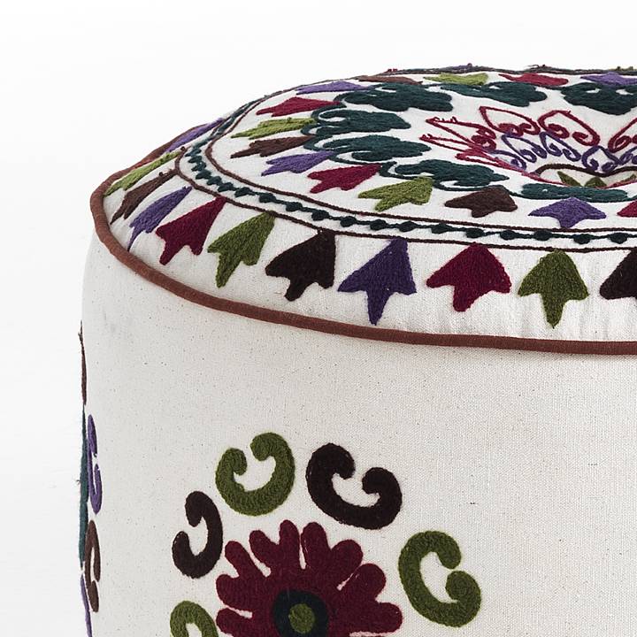 Oresteluchetta Pouf rotondo YANTRA WHITE Outlet