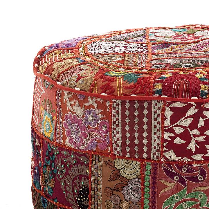 Oresteluchetta Pouf rotondo YANTRA RED PATCH Vendite Flash