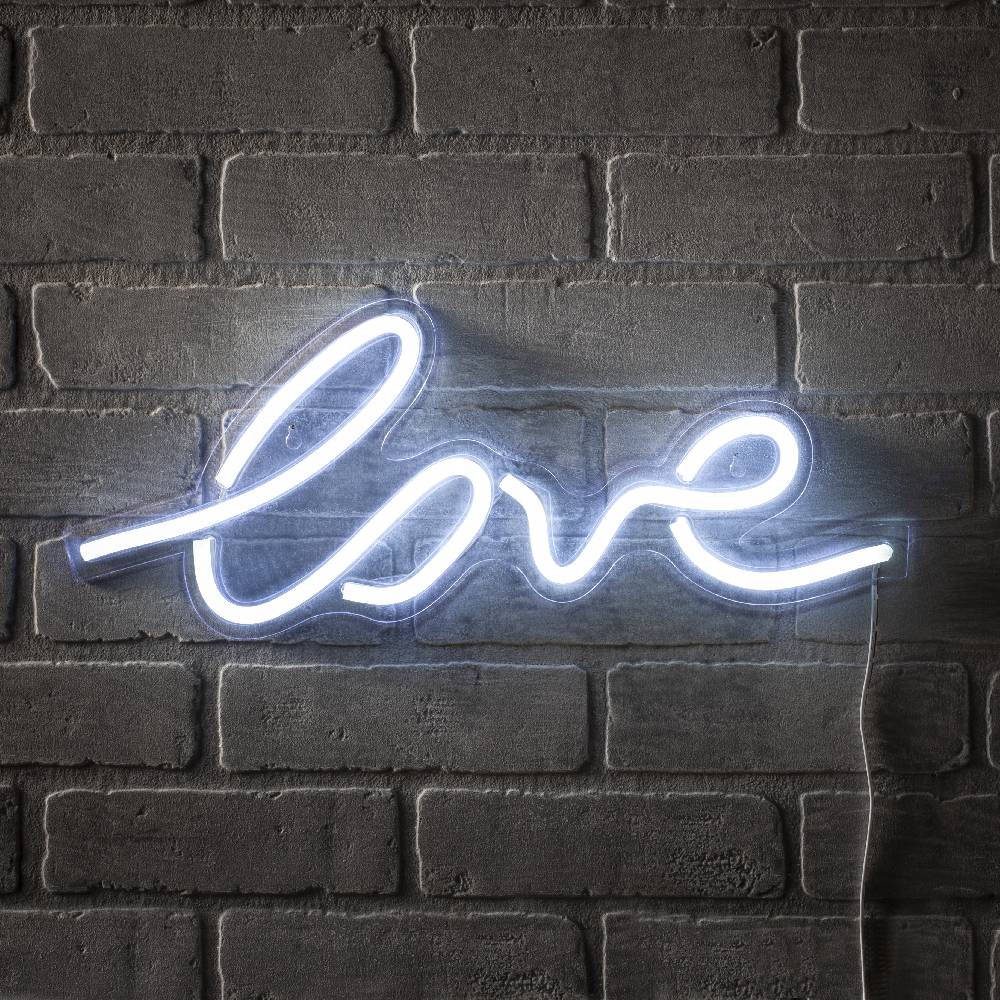 Oresteluchetta scritta luminosa da parete LOVE Online