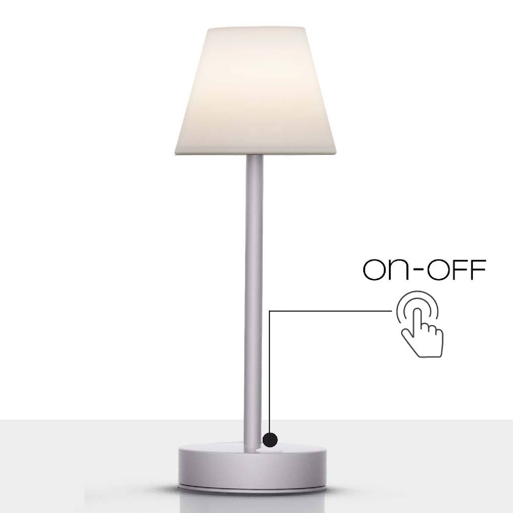 Oresteluchetta Lampada da tavolo ADELAIDE SLIM 30 GREY Promozione