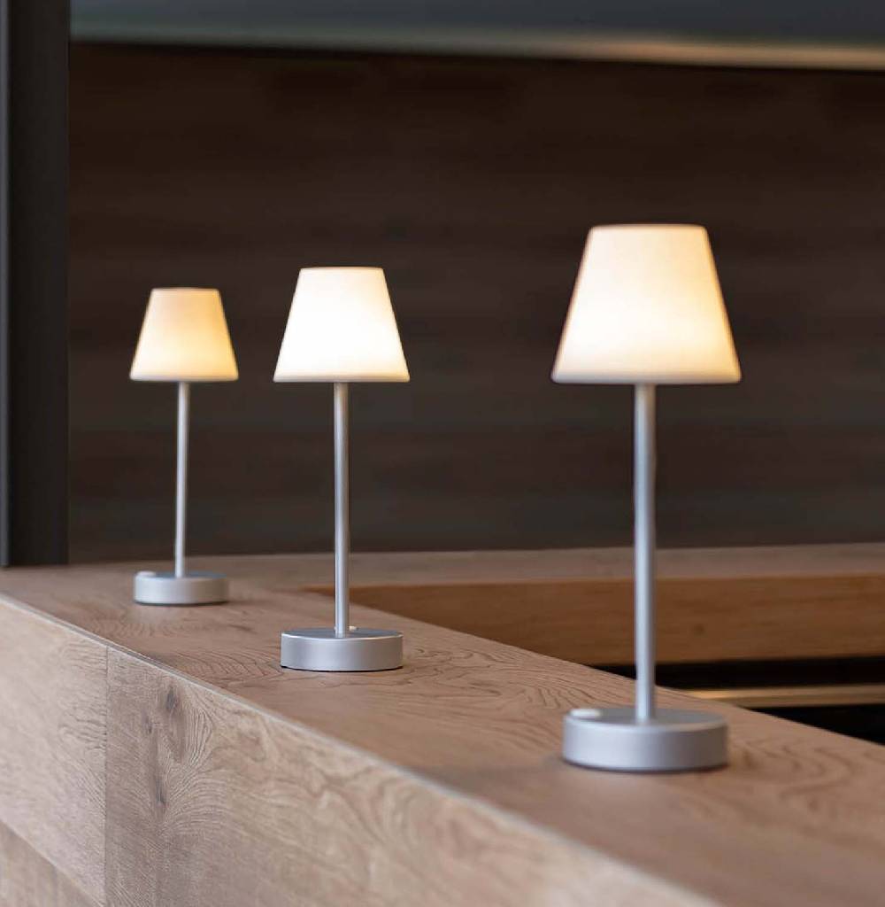 Oresteluchetta Lampada da tavolo ADELAIDE SLIM 30 GREY Promozione
