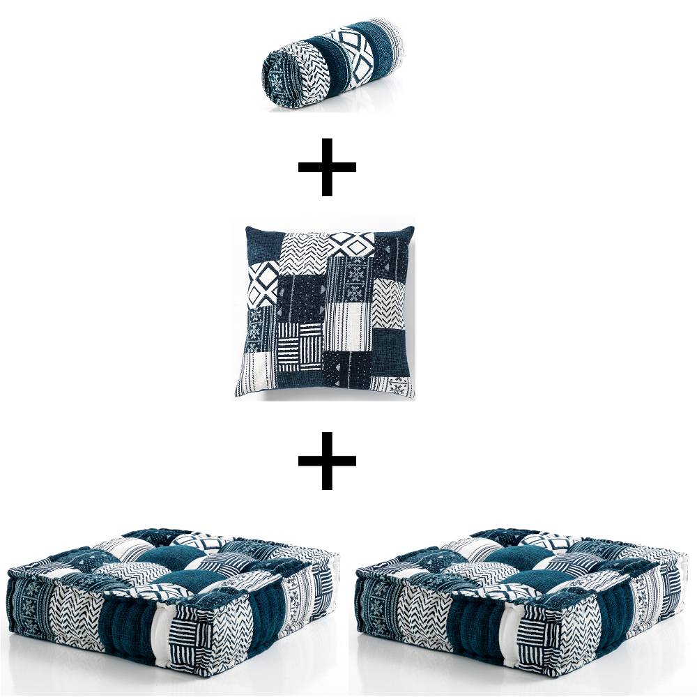 Oresteluchetta Divano 2 posti WHITE/BLUE ISY Composizione 79 Outlet