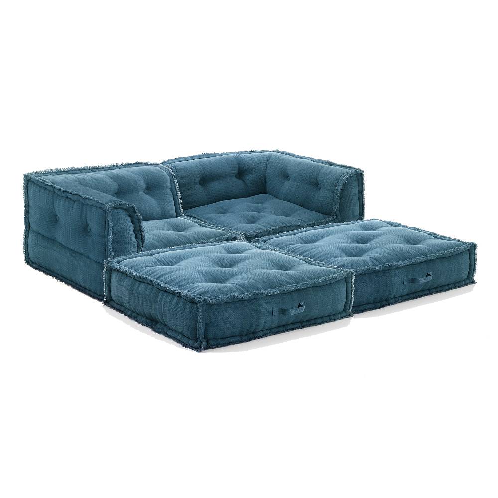 Oresteluchetta Divano 2 posti YANTRA WAFFLE BLUE Composizione 50 Hotsell