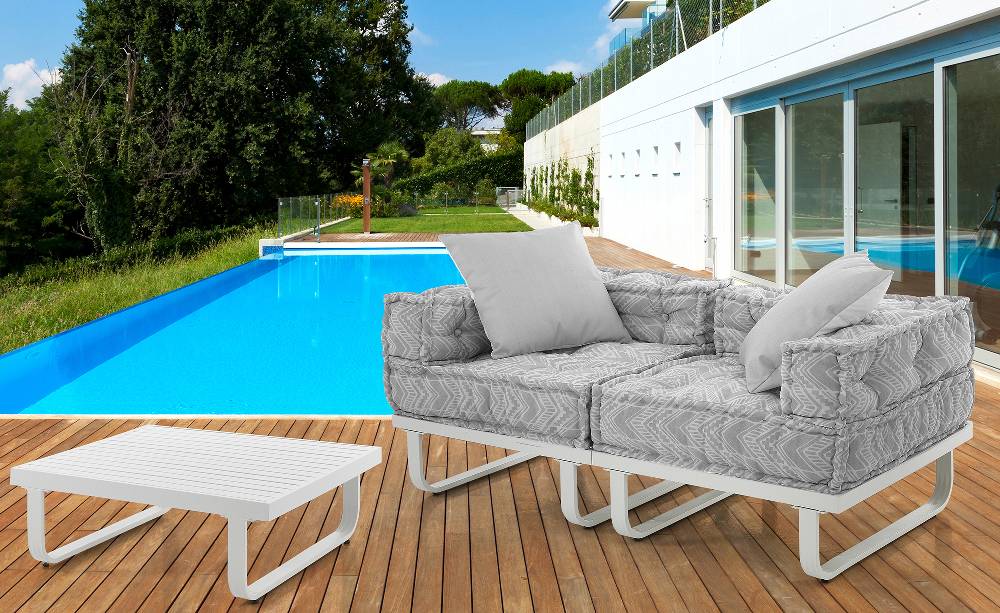Oresteluchetta Divano 2 posti ARON OUTDOOR Composizione 61 Vendite Flash