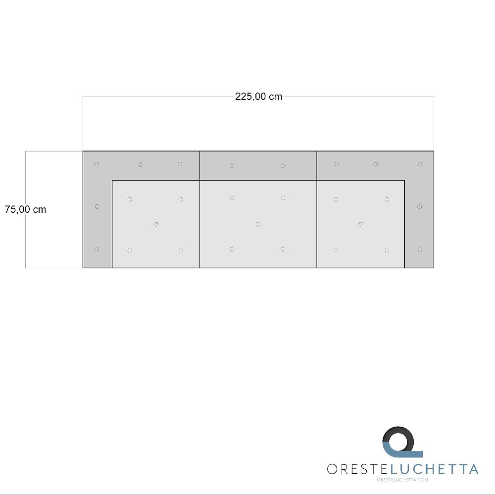 Oresteluchetta Divano 3 posti OUTDOOR MULTICOLOR Composizione 59 Italy