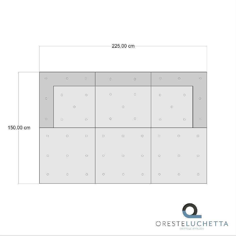 Oresteluchetta Divano 3 posti OUTDOOR MULTICOLOR Composizione 59 Italy