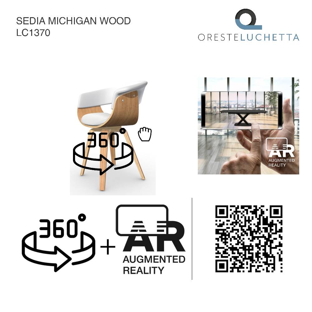 Oresteluchetta SEDIA MICHIGAN WOOD Vendita Calda