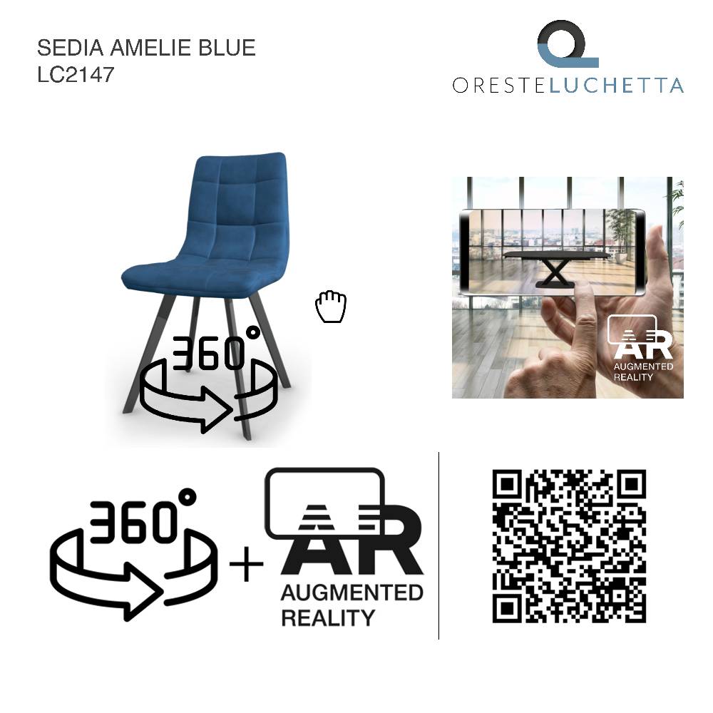 Oresteluchetta SEDIA AMELIE BLUE In Saldo