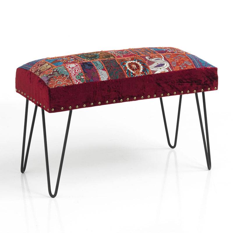 Oresteluchetta Panca YANTRA RED PATCHWORK Prezzo basso