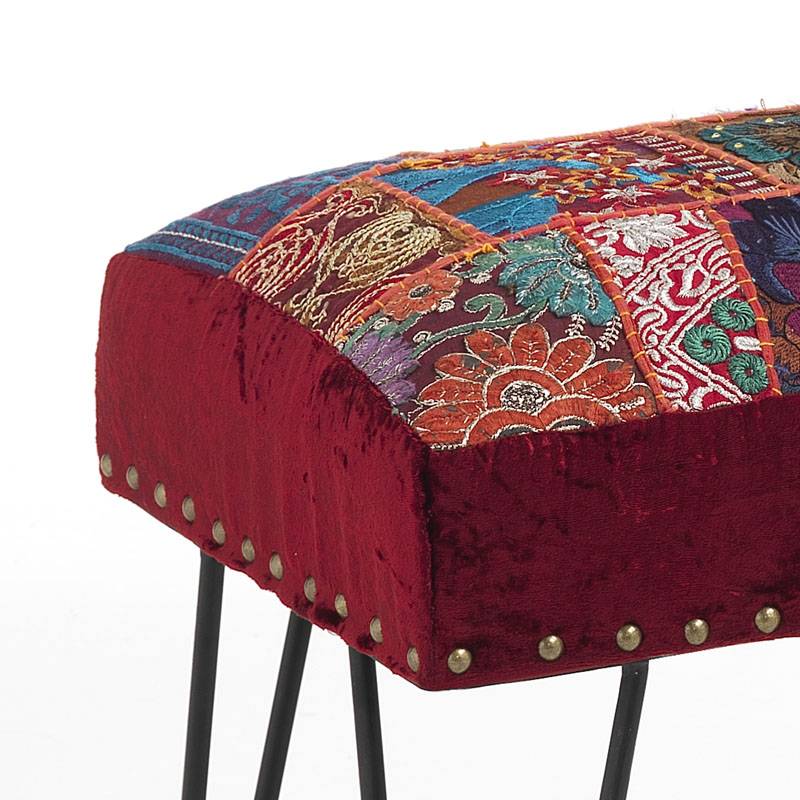 Oresteluchetta Panca YANTRA RED PATCHWORK Prezzo basso