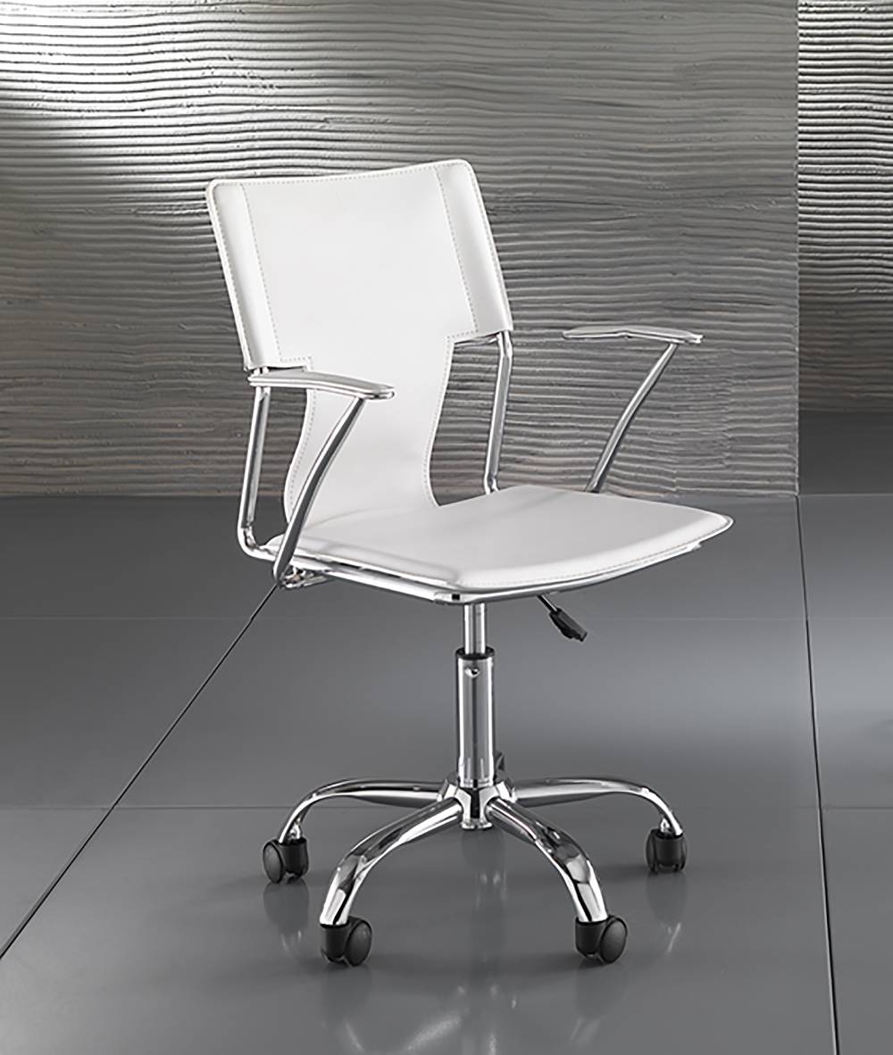 Oresteluchetta SEDIA DA UFFICIO AKRON WHITE Sostegno trimestrale