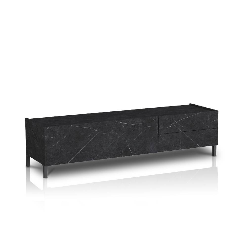 Oresteluchetta PORTA TV BURHAM BLACK MARBLE Soddisfazione Garantita