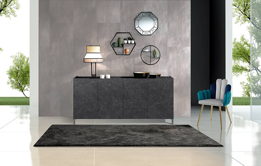 Oresteluchetta MADIA GRANDE DURHAM BLACK MARBLE Consegna Veloce