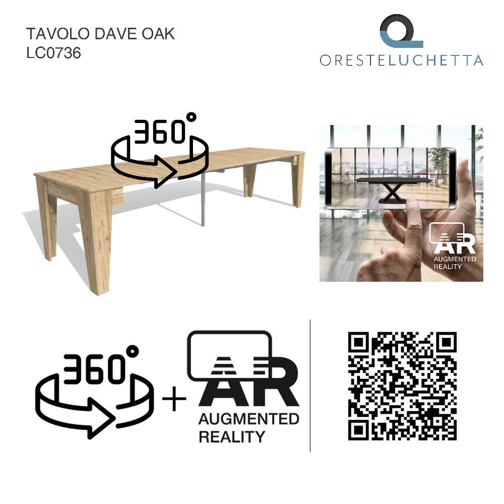 Oresteluchetta Tavolo / consolle DAVE OAK Vendita Calda