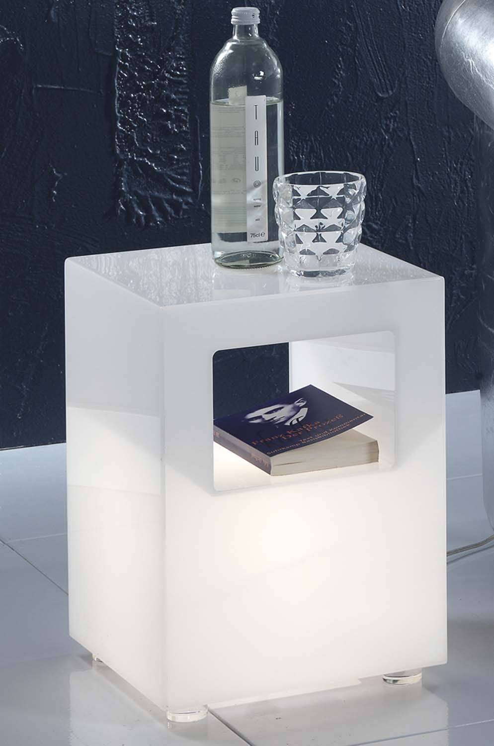 Oresteluchetta tavolino luminoso MORESBY WHITE Fino al 55% di sconto