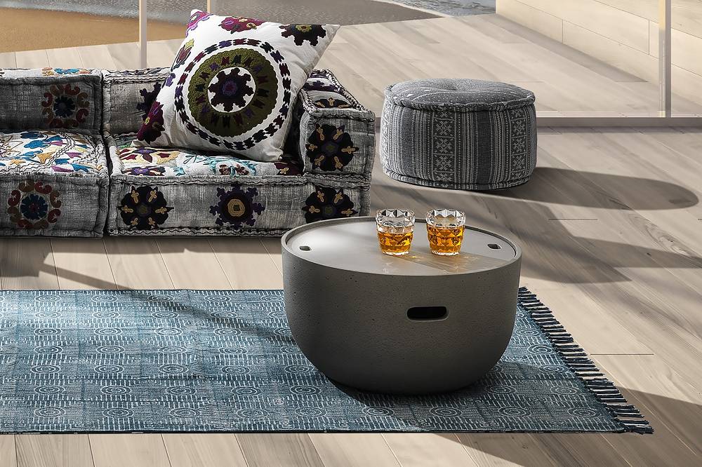 Oresteluchetta tavolino da interno / esterno con contenitore SILKY ROUND Online