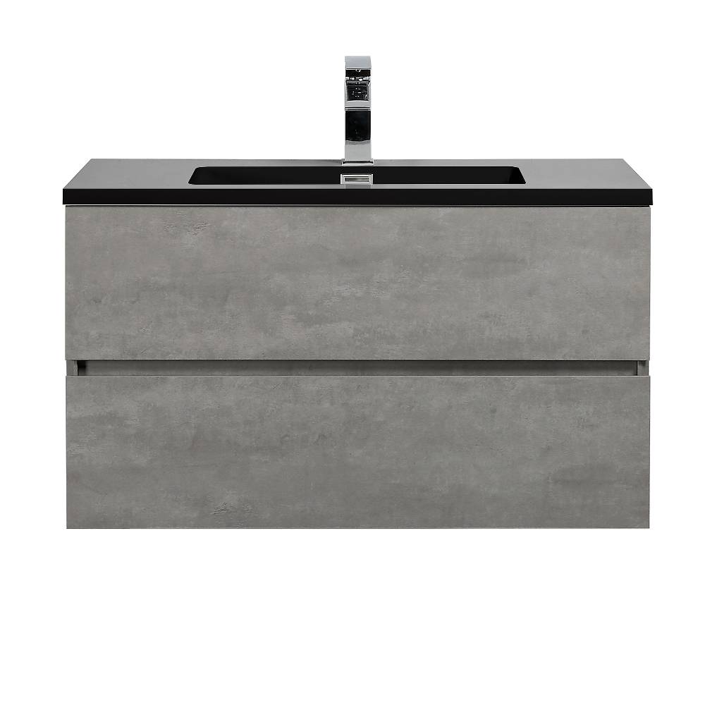 Oresteluchetta Mobile bagno ANNAT BLACK CEMENT 90
