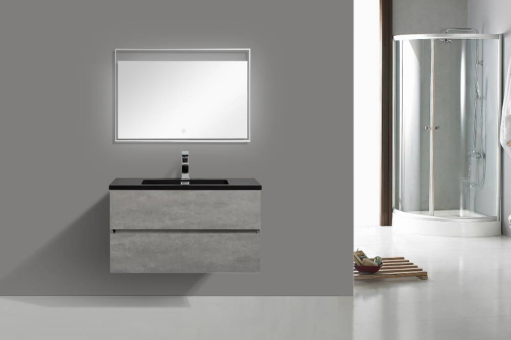 Oresteluchetta Mobile bagno ANNAT BLACK CEMENT 90 Prezzo basso