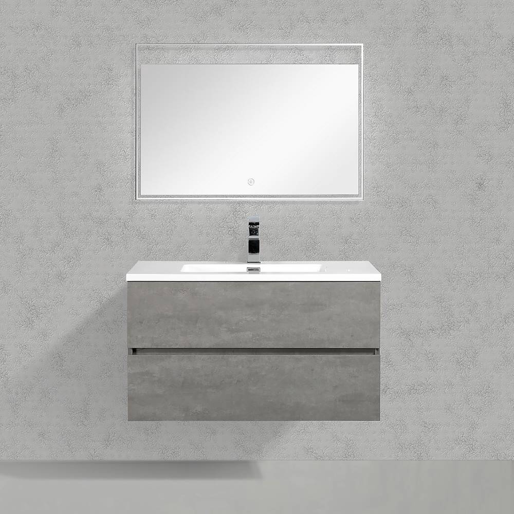 Oresteluchetta Mobile bagno ANNAT WHITE CEMENT 90 Super Saving Price