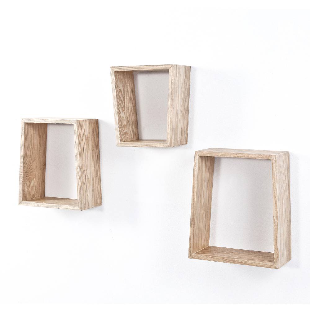 Oresteluchetta Set 3 mensole EYES WOOD Sconto