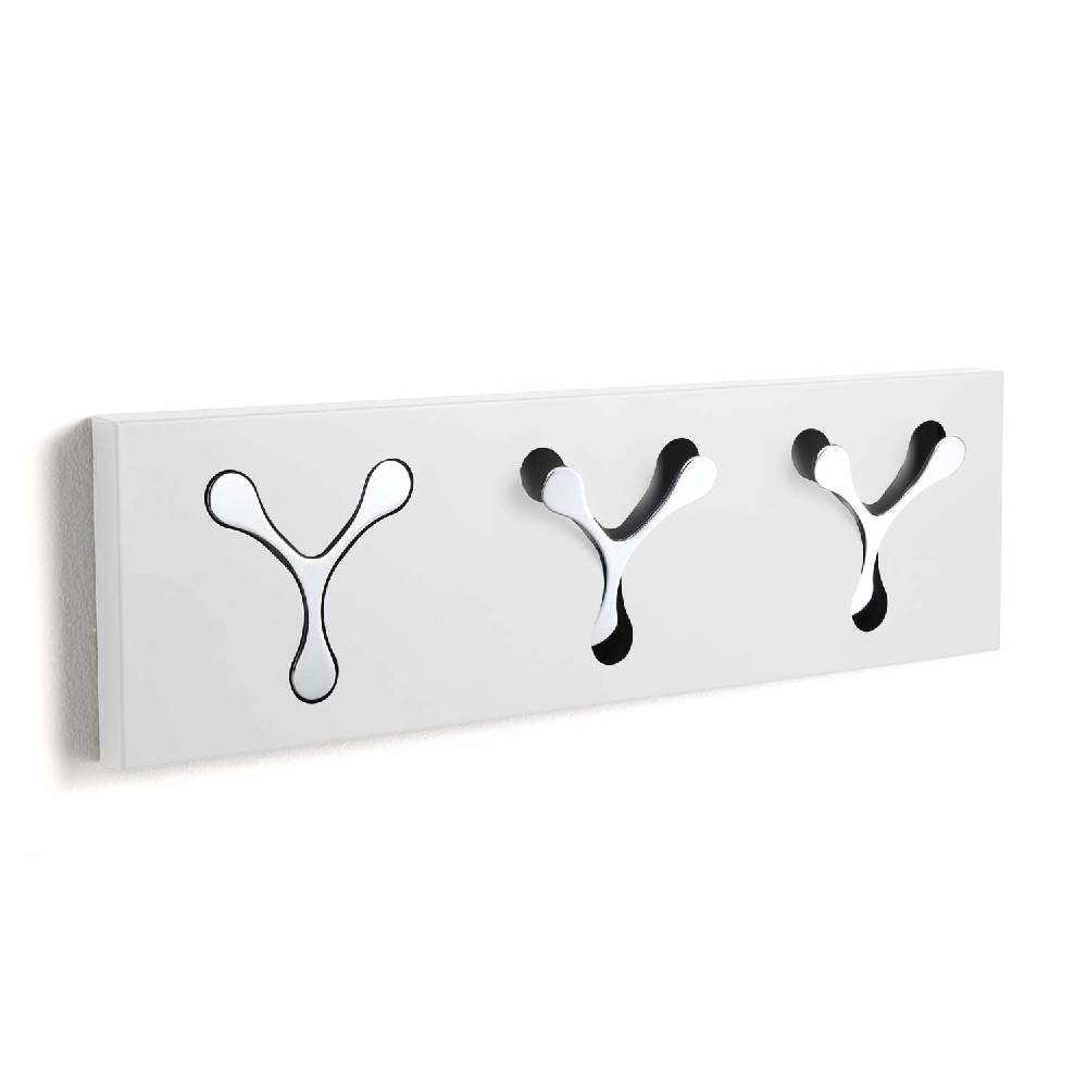 Oresteluchetta appendiabiti da parete NEW AUSTIN 3 WHITE