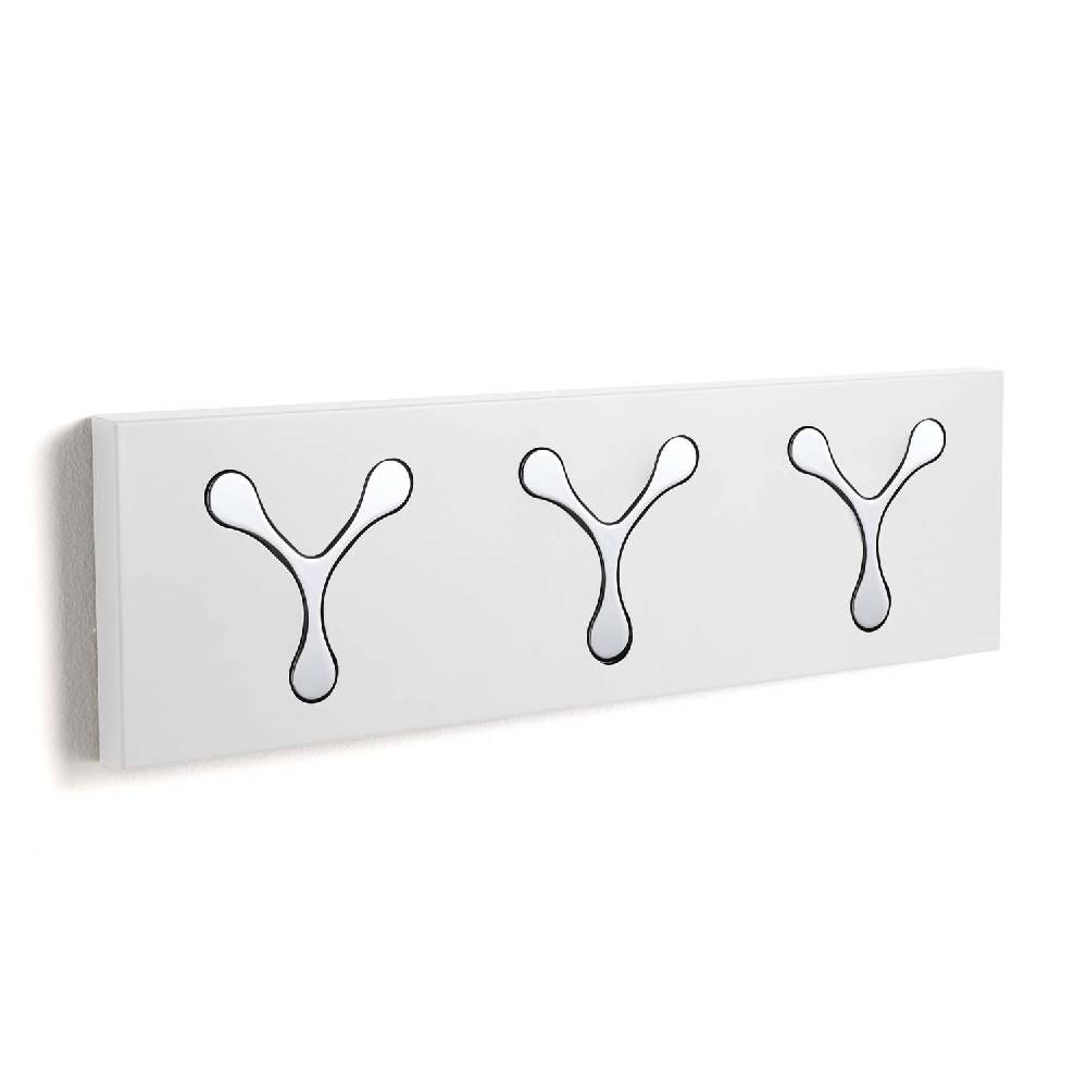 Oresteluchetta appendiabiti da parete NEW AUSTIN 3 WHITE Ritorno libero