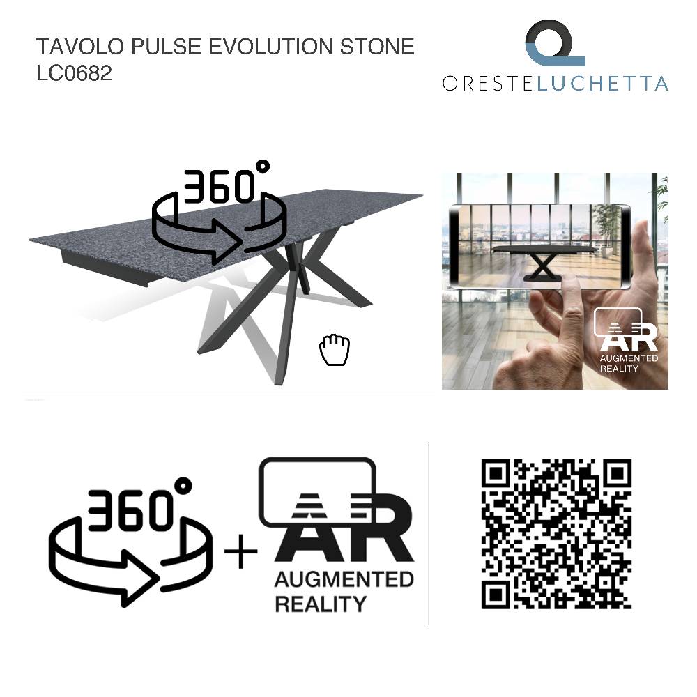 Oresteluchetta Tavolo allungabile PULSE EVOLUTION - STONE Offerte stagionali