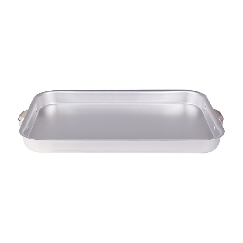 Pentole Agnelli Coperchio rettangolare a sautè in alluminio 3mm – 2 maniglie