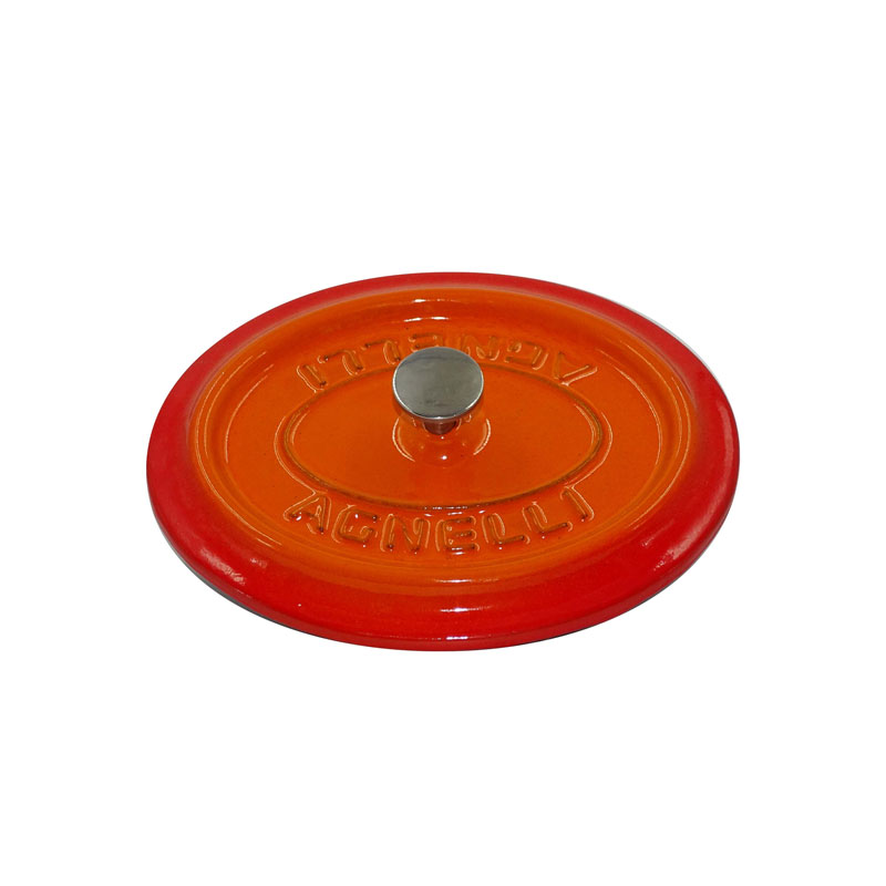Pentole Agnelli Coperchio Slowcook ovale in ghisa – 1 pomello Vendita Economica