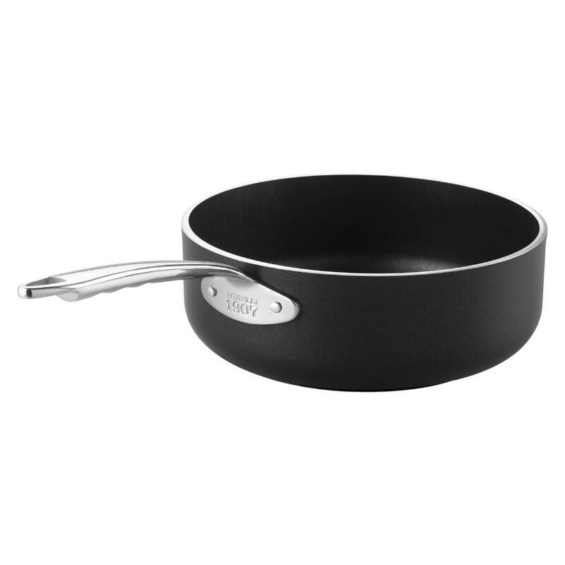 Pentole Agnelli Casseruola AlBlack 1907 bassa in alluminio 5mm – 1 manico