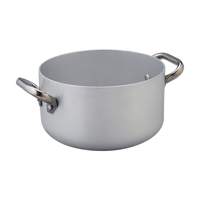 Pentole Agnelli Casseruola alta in alluminio induzione 3mm – 2 maniglie