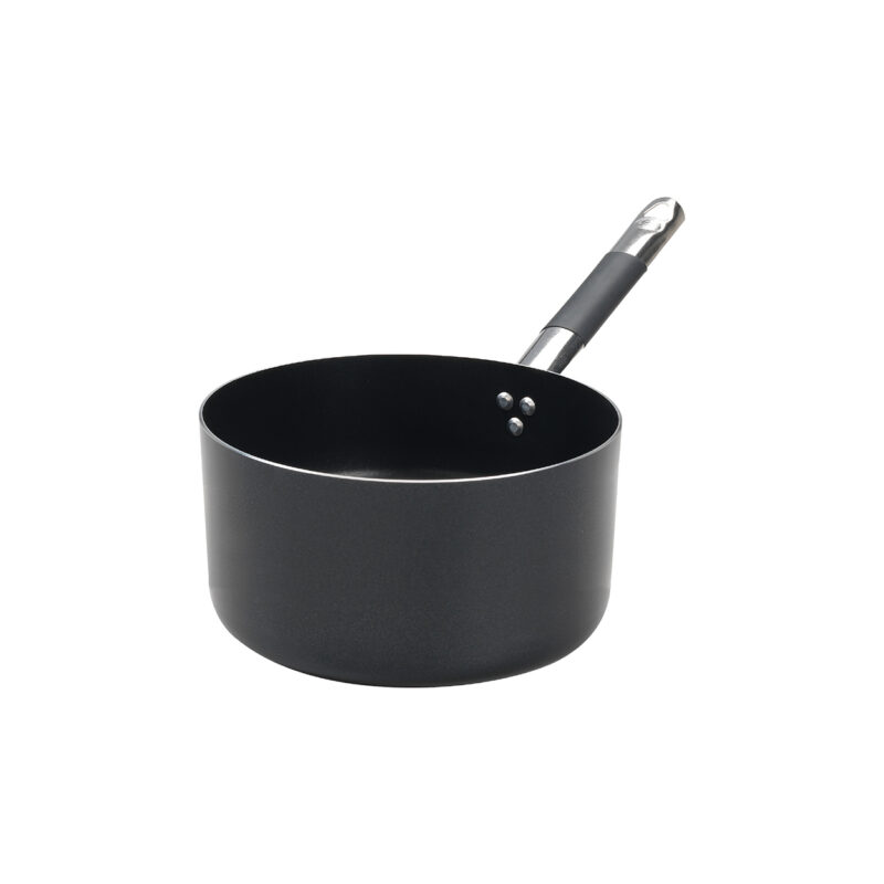 Pentole Agnelli Casseruola antiaderente AlBlack alta in alluminio 3mm – 1 manico Nuova