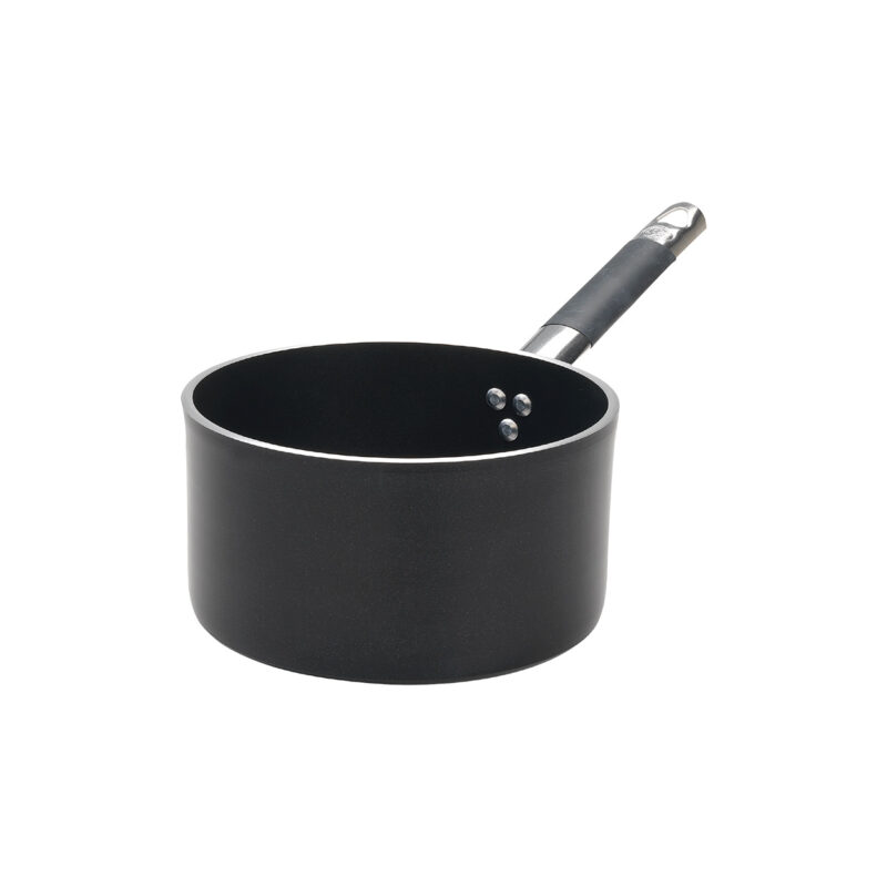 Pentole Agnelli Casseruola antiaderente AlBlack alta in alluminio 5mm – 1 manico
