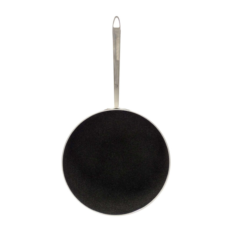Pentole Agnelli Wok antiaderente Shark Skin a fondo piano in alluminio 3mm – 1 manico 1907 Vendite Flash