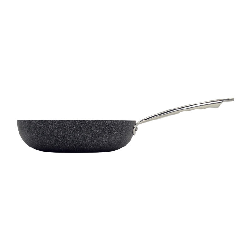 Pentole Agnelli Padella antiaderente Shark Skin svasata alta in alluminio 3mm – 1 manico 1907 Pezzi Unici