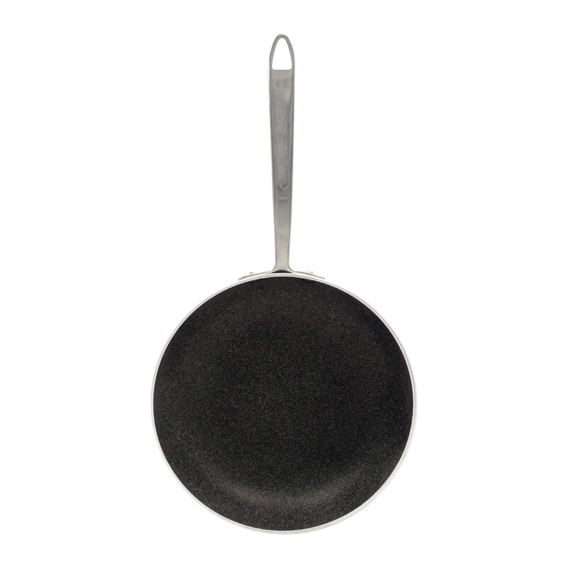 Pentole Agnelli Padella antiaderente Shark Skin svasata alta in alluminio 3mm – 1 manico 1907 Soddisfazione Garantita