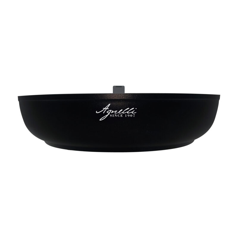Pentole Agnelli Padella antiaderente svasata alta AlBlack Elite – 1 manico soft touch Promozione Limitata