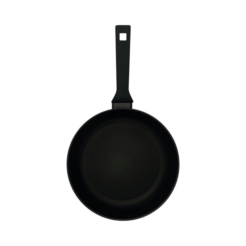 Pentole Agnelli Padella antiaderente svasata alta AlBlack Elite – 1 manico soft touch Promozione Limitata