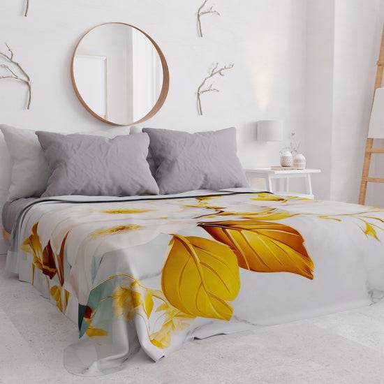 PETTI Copriletto Estivo, Coperta Leggera, Lenzuola Copriletto Flower Ceramic 01 Saldi Di Fabbrica