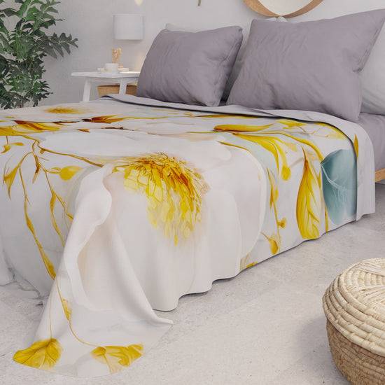 PETTI Copriletto Estivo, Coperta Leggera, Lenzuola Copriletto Flower Ceramic 01 Saldi Di Fabbrica